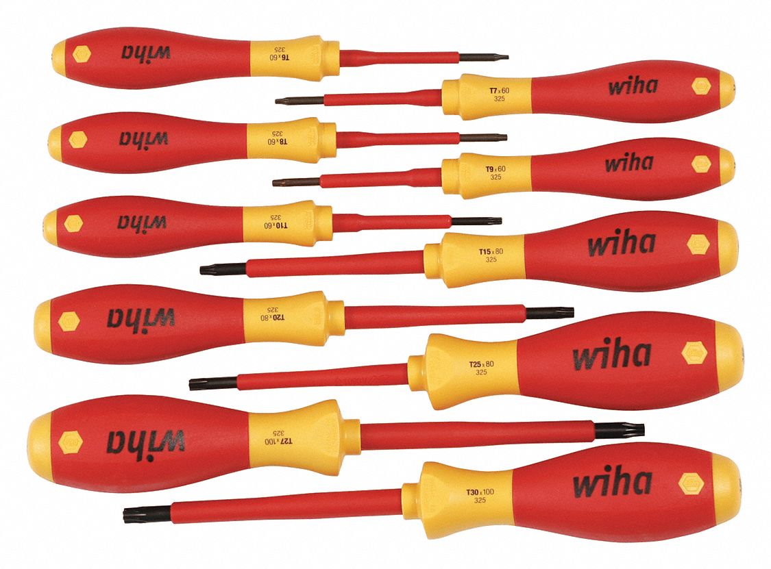 WIHA TOOLS Torx® Insulated Screwdriver Set, Number of
