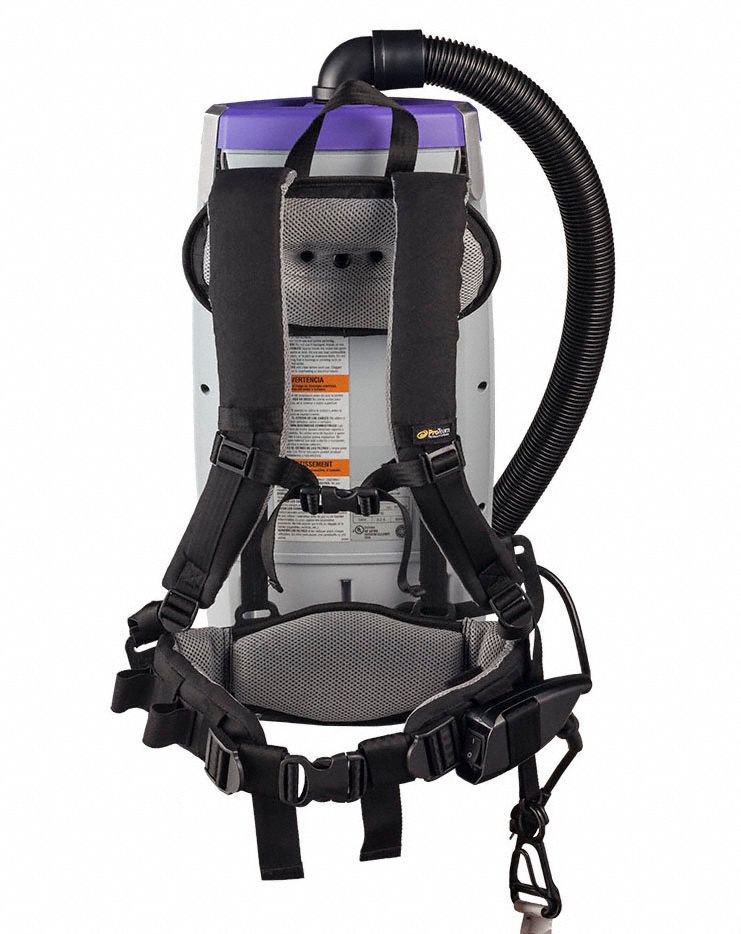 PROTEAM Backpack Vacuum, Corded, 159 cfm, Standard Vacuum Filtration