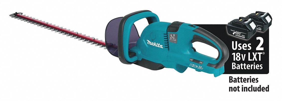 MAKITA, LXT® Platform, 25 1/2 in Cutting Wd, Battery-Powered Hedge