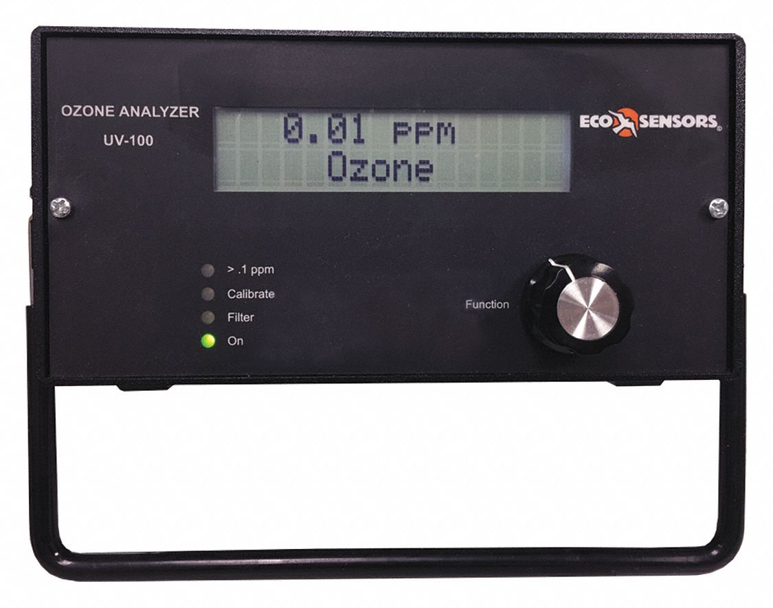ECO SENSORS Analyzer, 0 to 999 ppm Sensor Range, LCD Display 53RH87