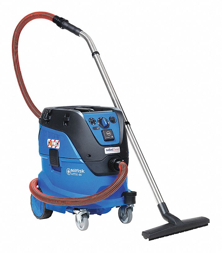 NILFISK Shop Vacuum, 11 gal Tank Size, 150 cfm, 1 1/4 in Vacuum Hose