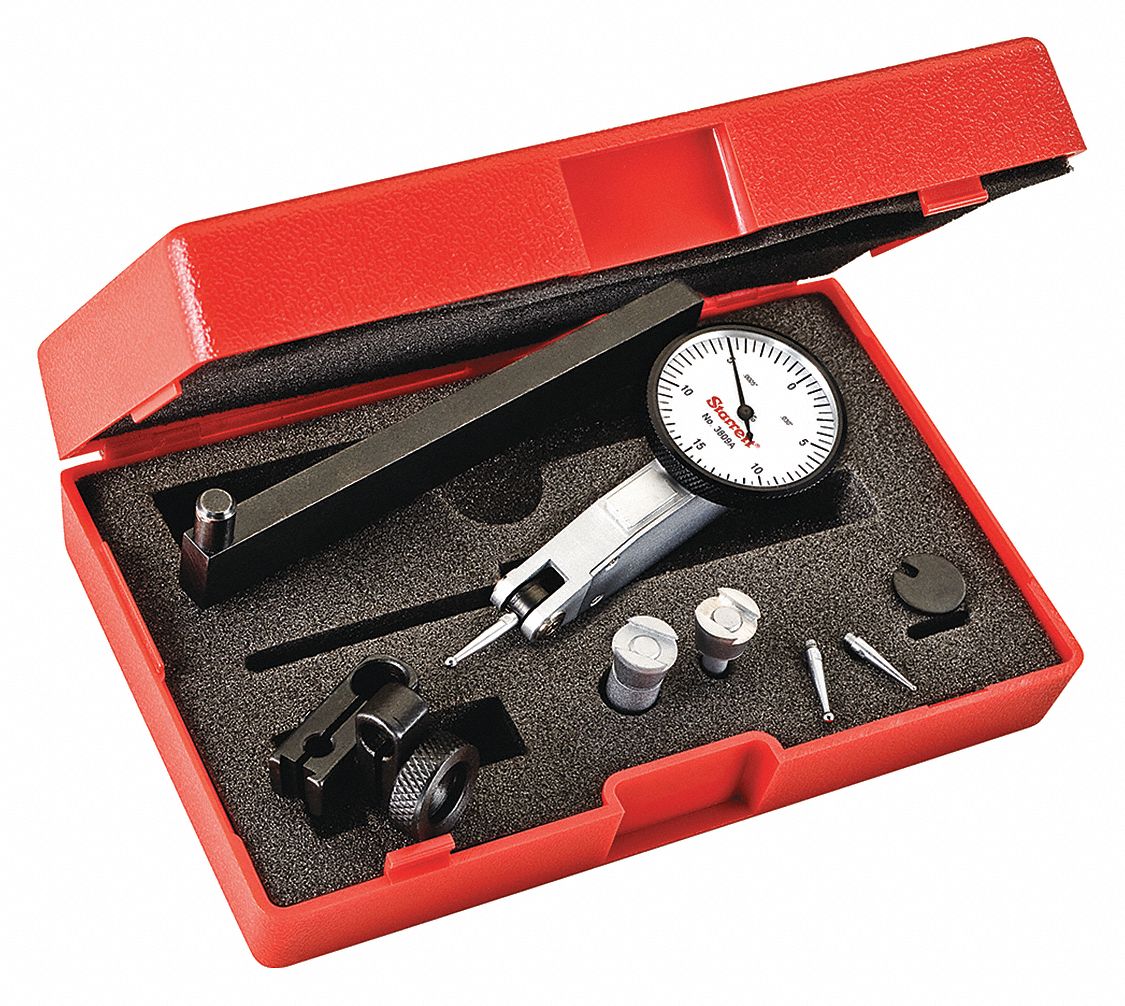 STARRETT, Horizontal, 0 in to 0.03 in Range, Horizontal Dial Test