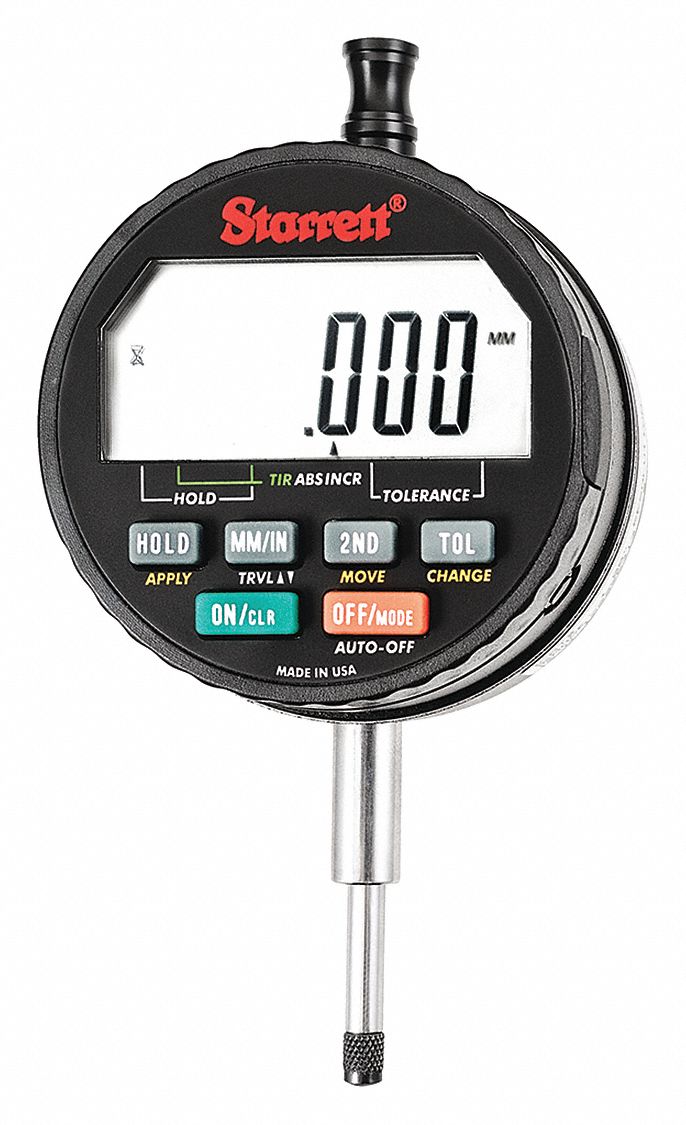 STARRETT Digital Indicator 0 in to 0.6 in Range, IP54, ±0.0002 in/±0.