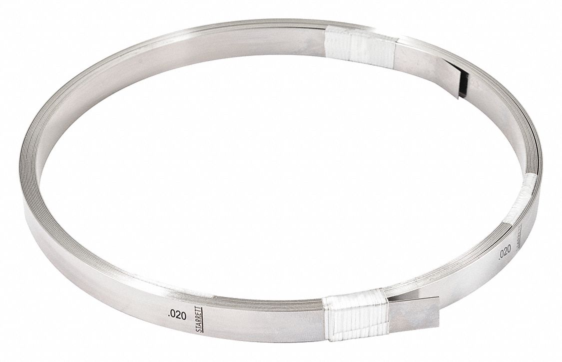 STARRETT Feeler Gauge, Thickness 0.02 in, Blade Material Steel, Roll