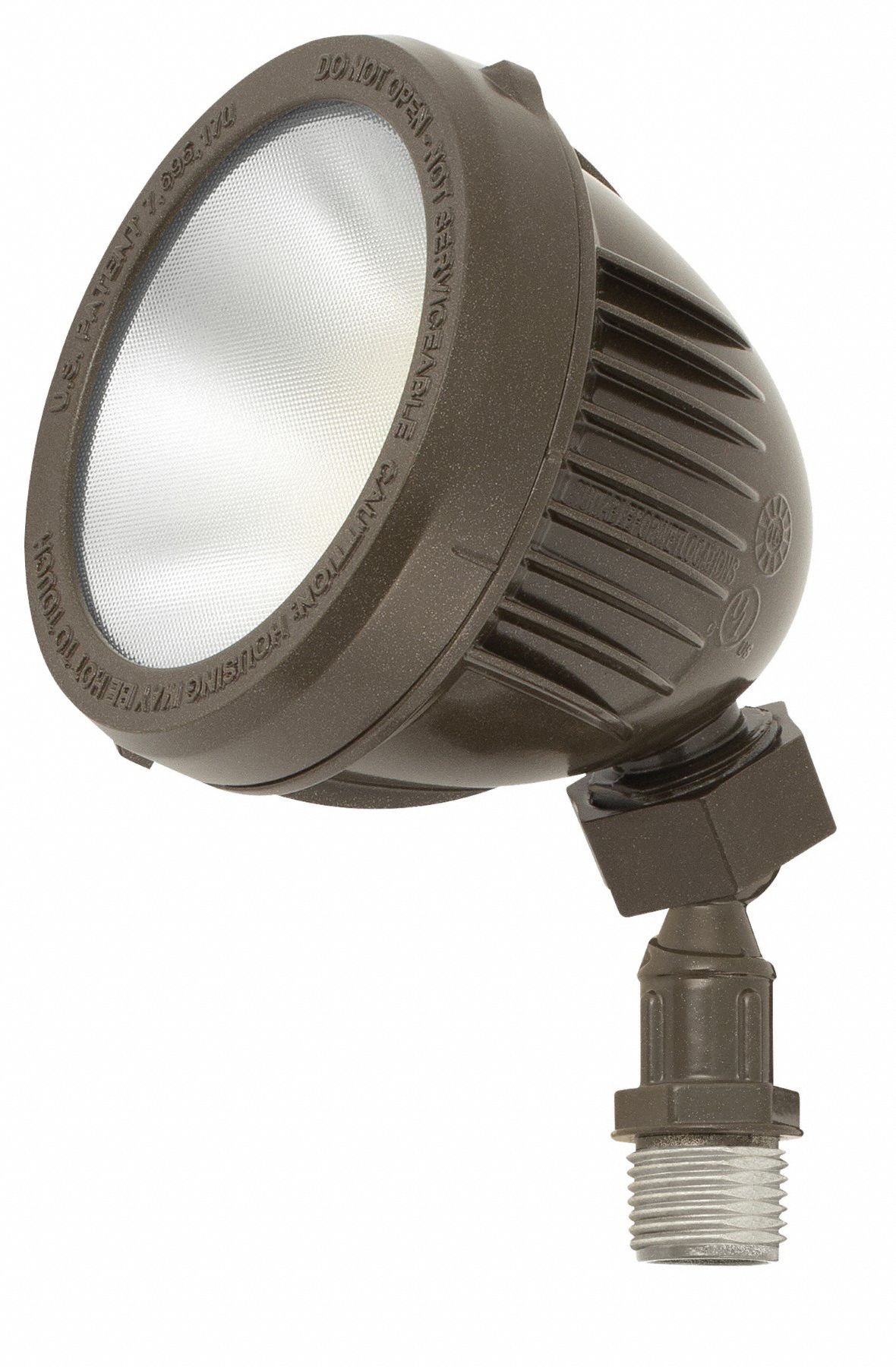 HUBBELL LIGHTING OUTDOOR Bullet Floodlight, LED, Ground, Die Cast
