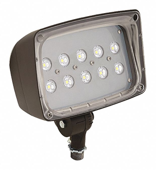 HUBBELL LIGHTING OUTDOOR 2400 Lumens LED Floodlight, Bronze, LED