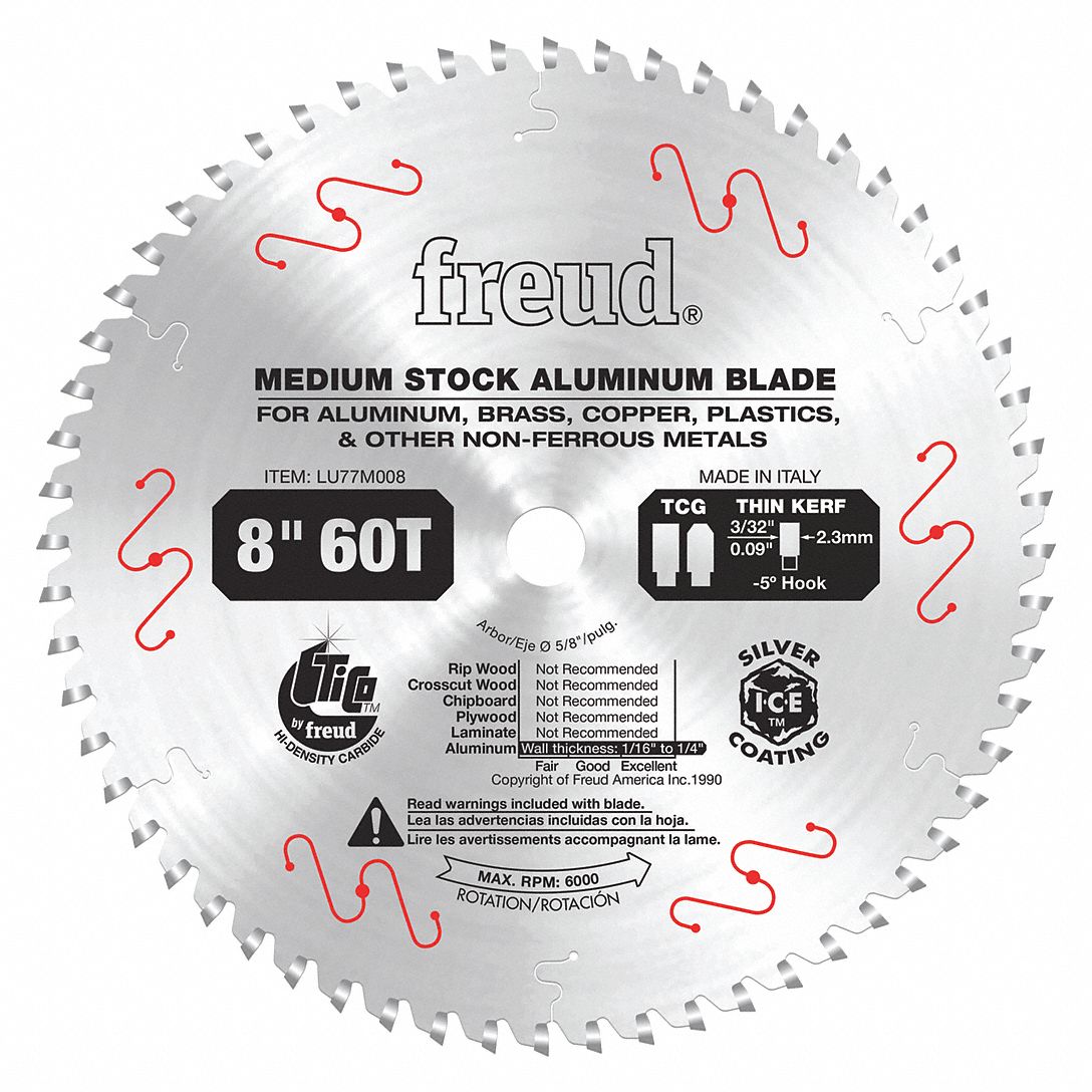 DIABLO, 8 in Blade Dia., 64 Teeth, Circular Saw Blade 53WC05LU77M008 Grainger