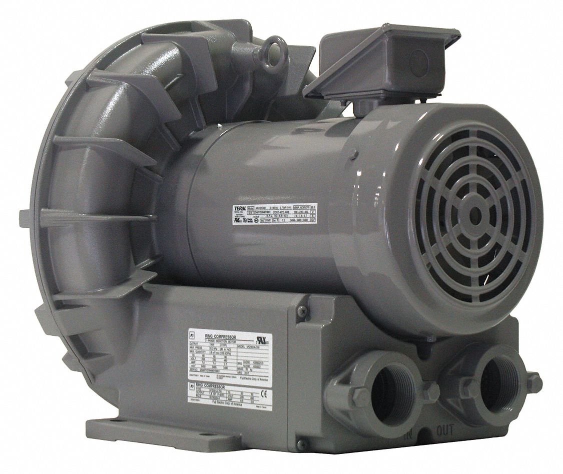 FUJI ELECTRIC 2.7 hp Regenerative Blower 3 Phase, 230/460 Voltage, 11/