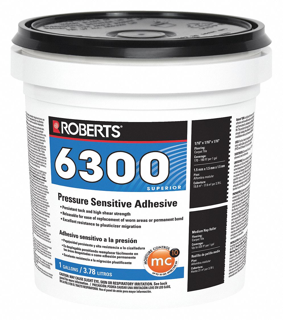ROBERTS Off White Adhesive, 1 gal., Tub, General Purpose 53WC26R6300