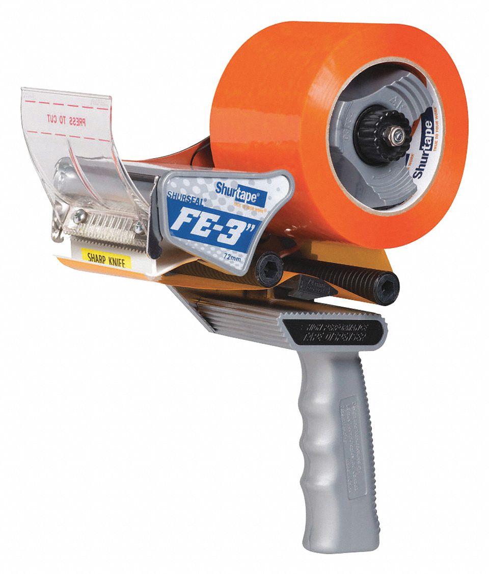Heavy, For 3 in Max Tape Wd, Handheld Tape Dispenser 53XM25FE 3