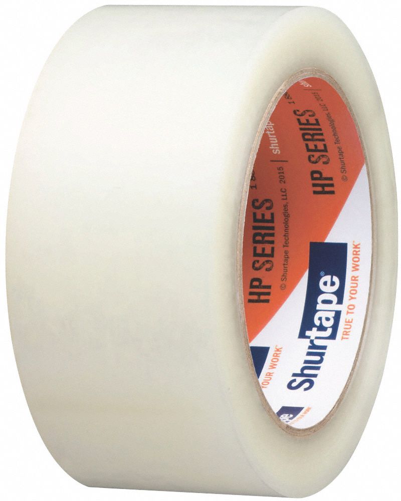 SHURTAPE Packaging Tape, Clear, Rubber Tape Adhesive, Tape Application