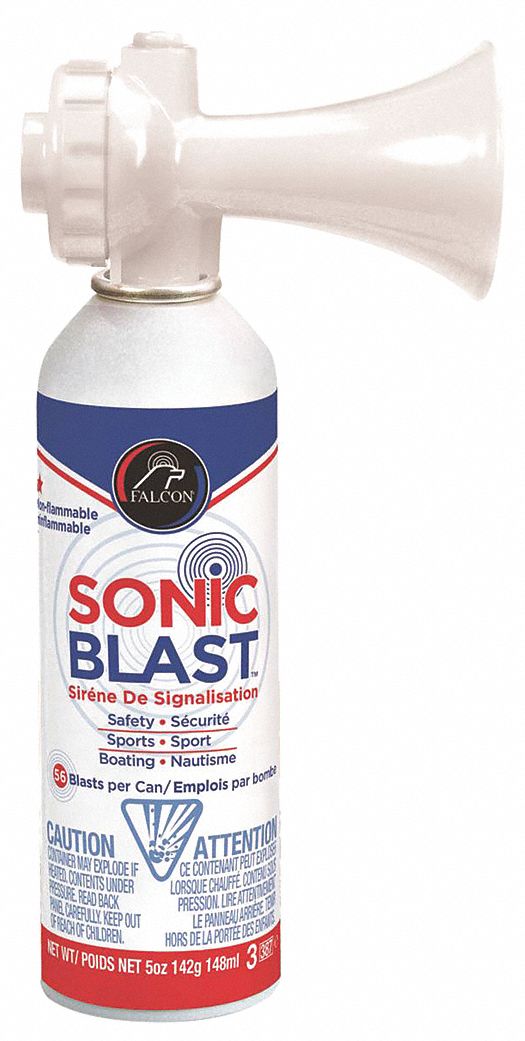 SONIC BLAST, 120db, Plastic, Personal Safety Horn 53XP89FSB5BU Grainger