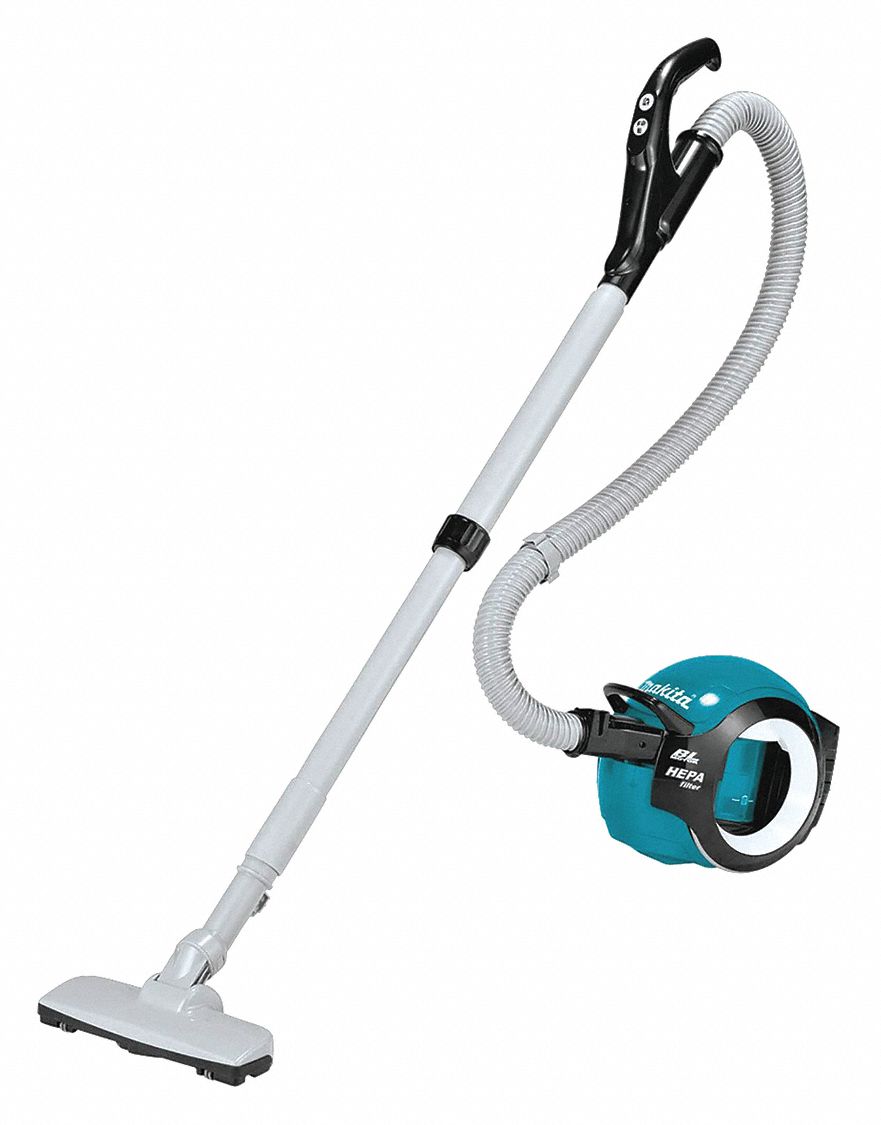 MAKITA Cordless, Canister Vacuum, 46 cfm Vacuum Air Flow, HEPA Vacuum