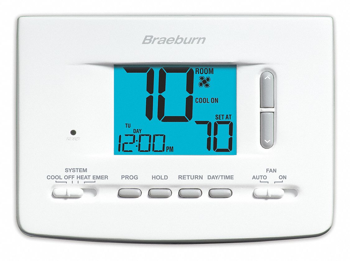 BRAEBURN, Heat Pump Systems, 52 Day/7 Day, Low Voltage Thermostat