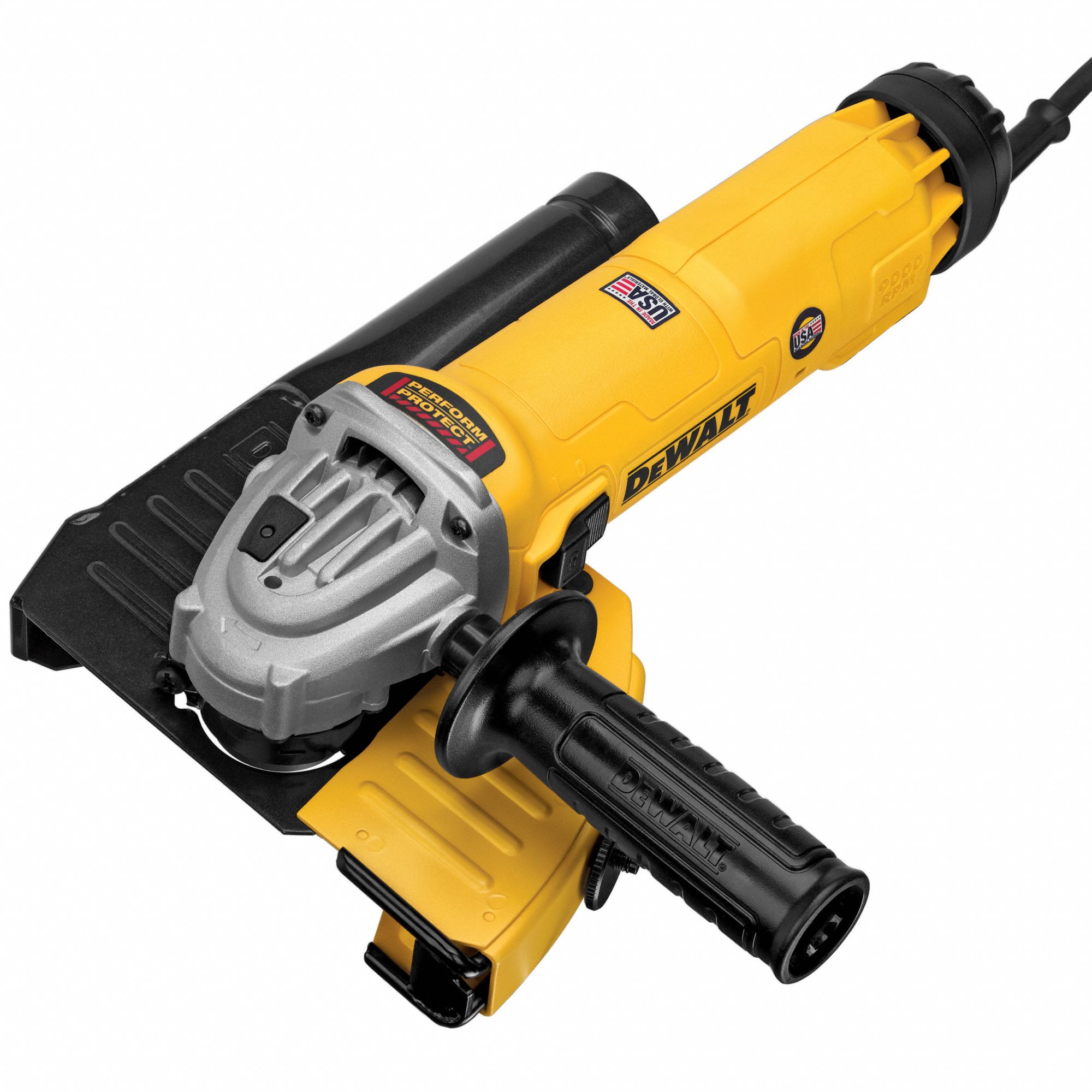 DEWALT Angle Grinder, 6 in Wheel Dia., 13 Amps, 120V AC, 9,000 RPM No