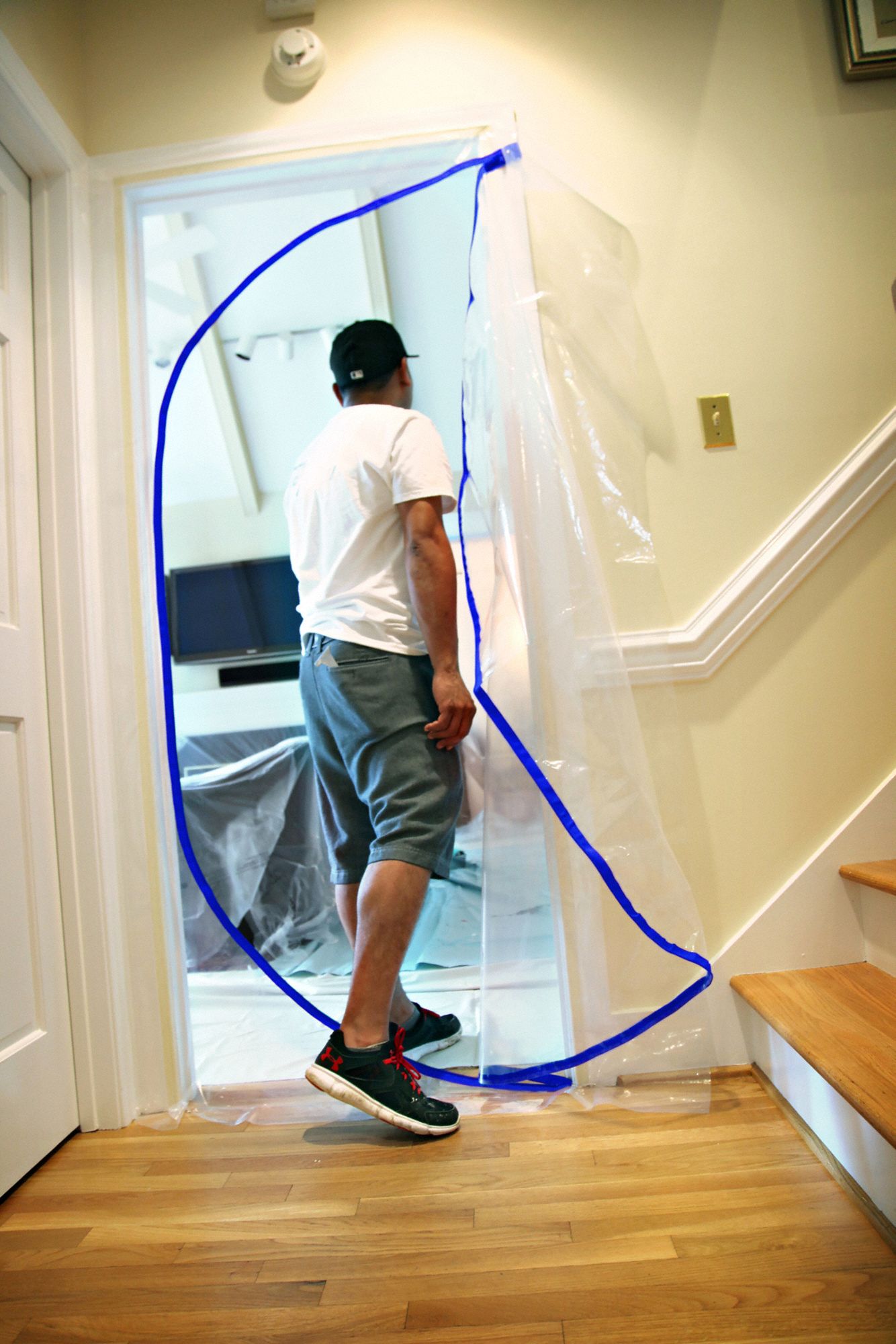 EZ UP Plastic Door with Zipper Door, 3 ft Wd, 7 ft Ht, Plastic, Clear