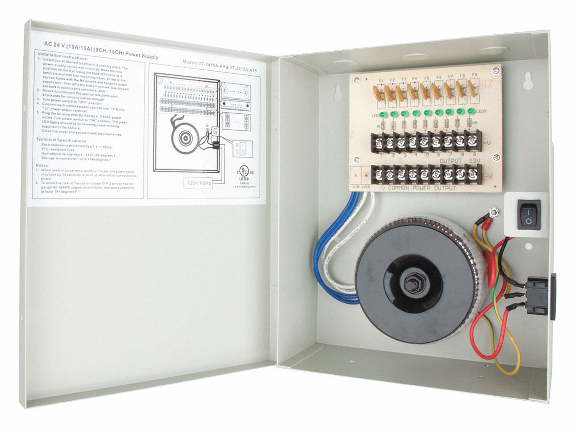 VITEK Power Supply, Output 24VAC, VA Rating 240 - 54DL60|VT-2410A-A9