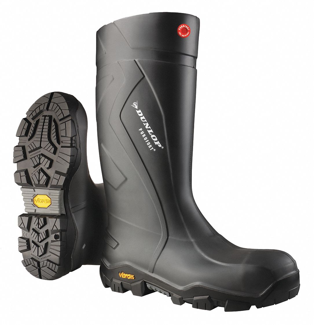 DUNLOP Work Boots, Knee, Polyurethane, 8D, PR 54DW28EC02A33 Grainger