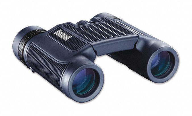 BUSHNELL Binocular Compact, 10X, 342 ft 1000 yd, Bak4 Roof, Weather