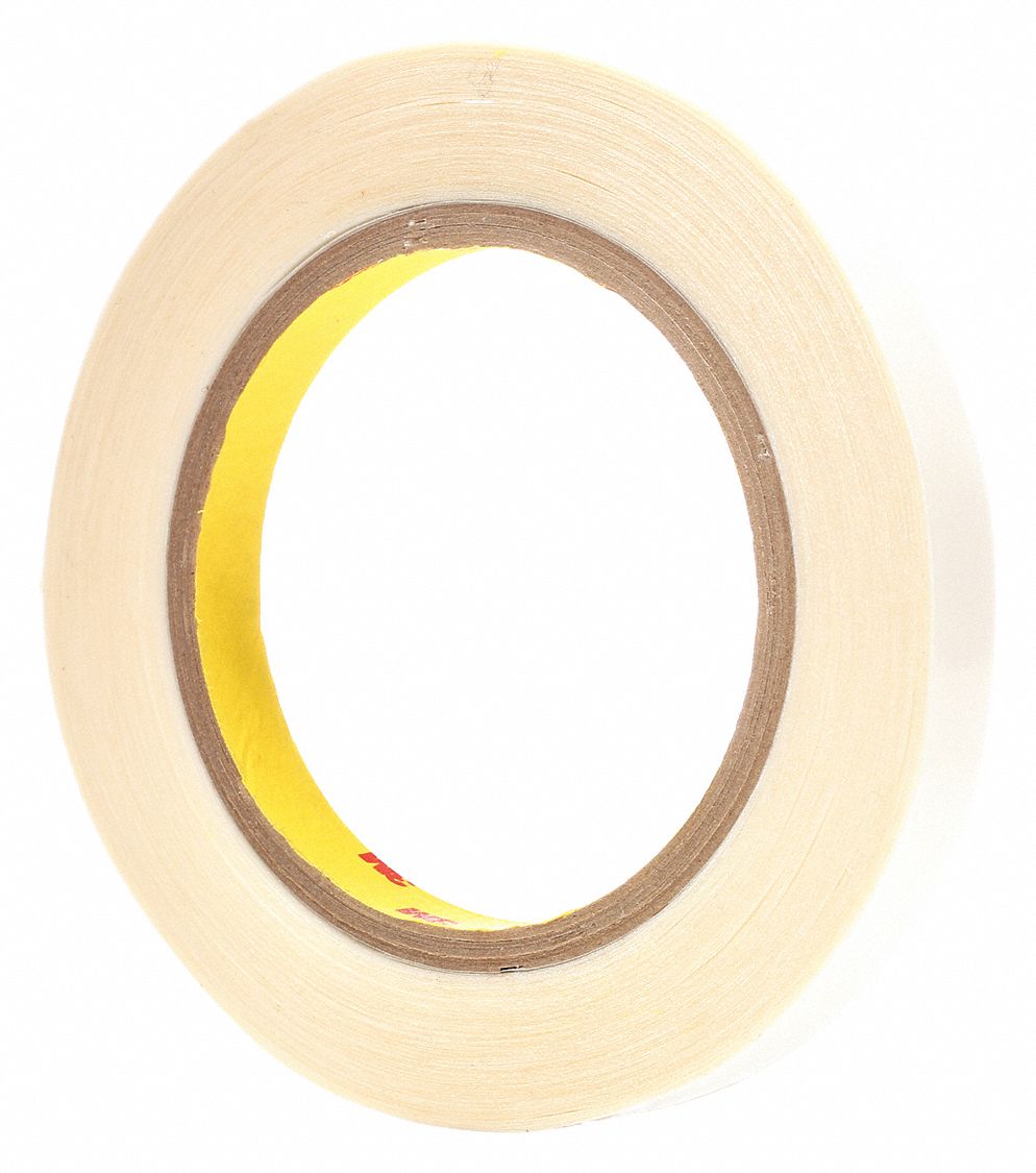 3M Polyester Double Sided Film Tape, Acrylic Adhesive, 4 mil Thick, 12 mm X 33 m, Clear 54EN54