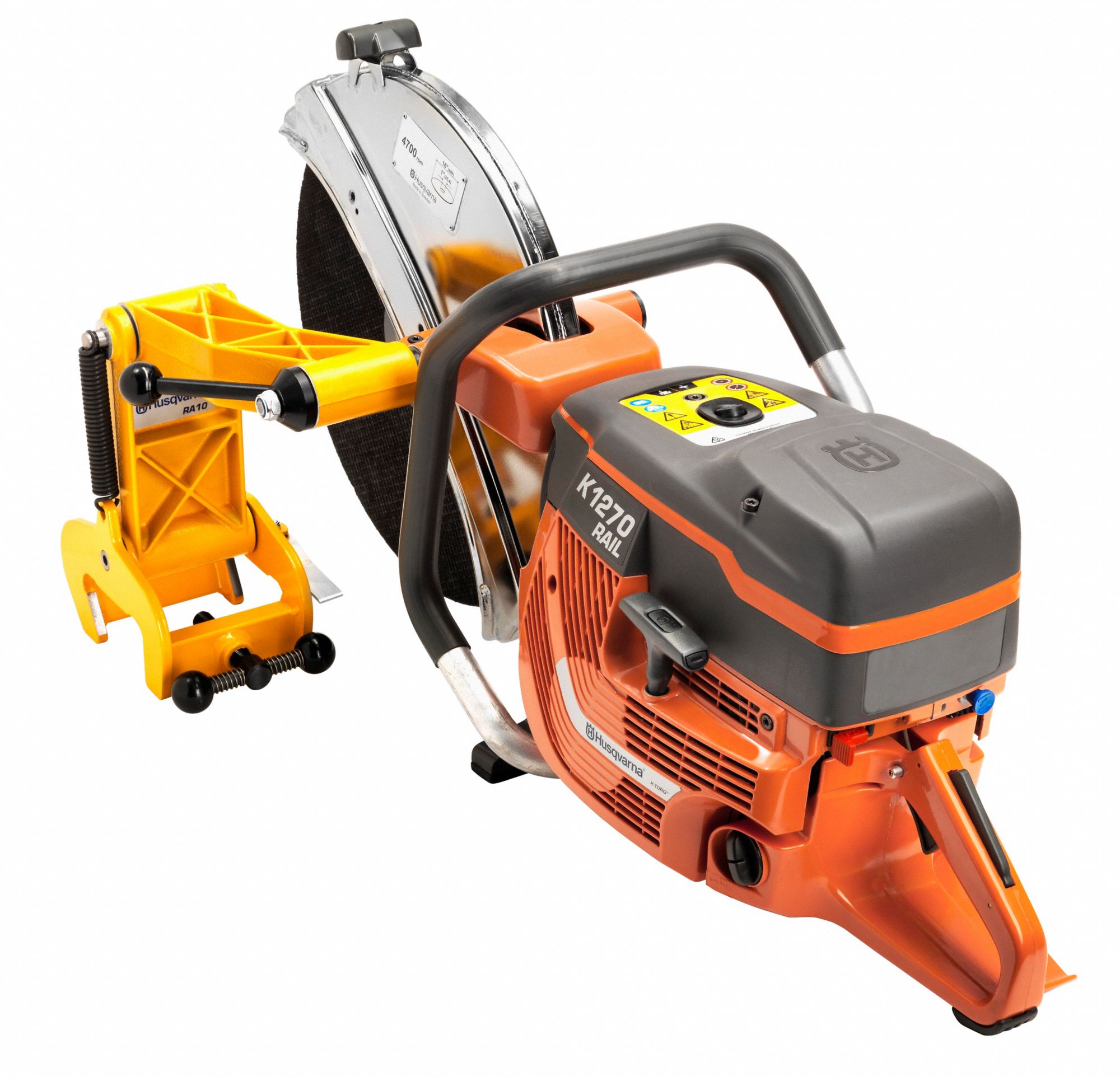 HUSQVARNA Concrete, Masonry, Dry Cutting Type, Concrete Saw, 16 in Blade Dia., 6 in Max. Cutting