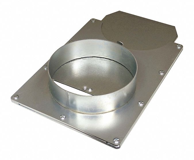4 in Duct, Galvanized Steel Blade, Blast Gate 54GZ08BGG04C Grainger