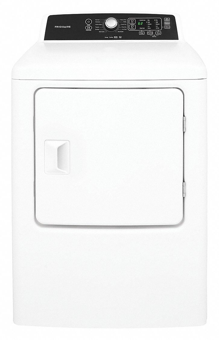 FRIGIDAIRE, Gas, White, Dryer 54HH13FFRG4120SW Grainger