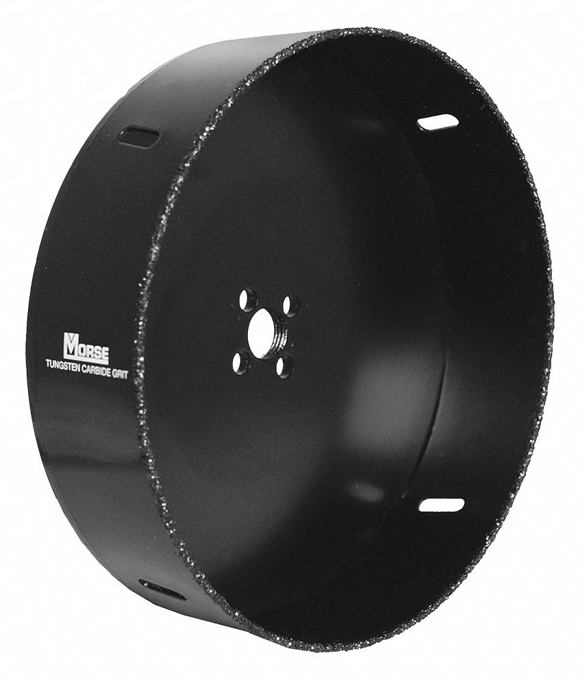 MORSE Hole Saw, Primary Material Application Masonry and Tile, Tungsten Carbide Grit Tooth
