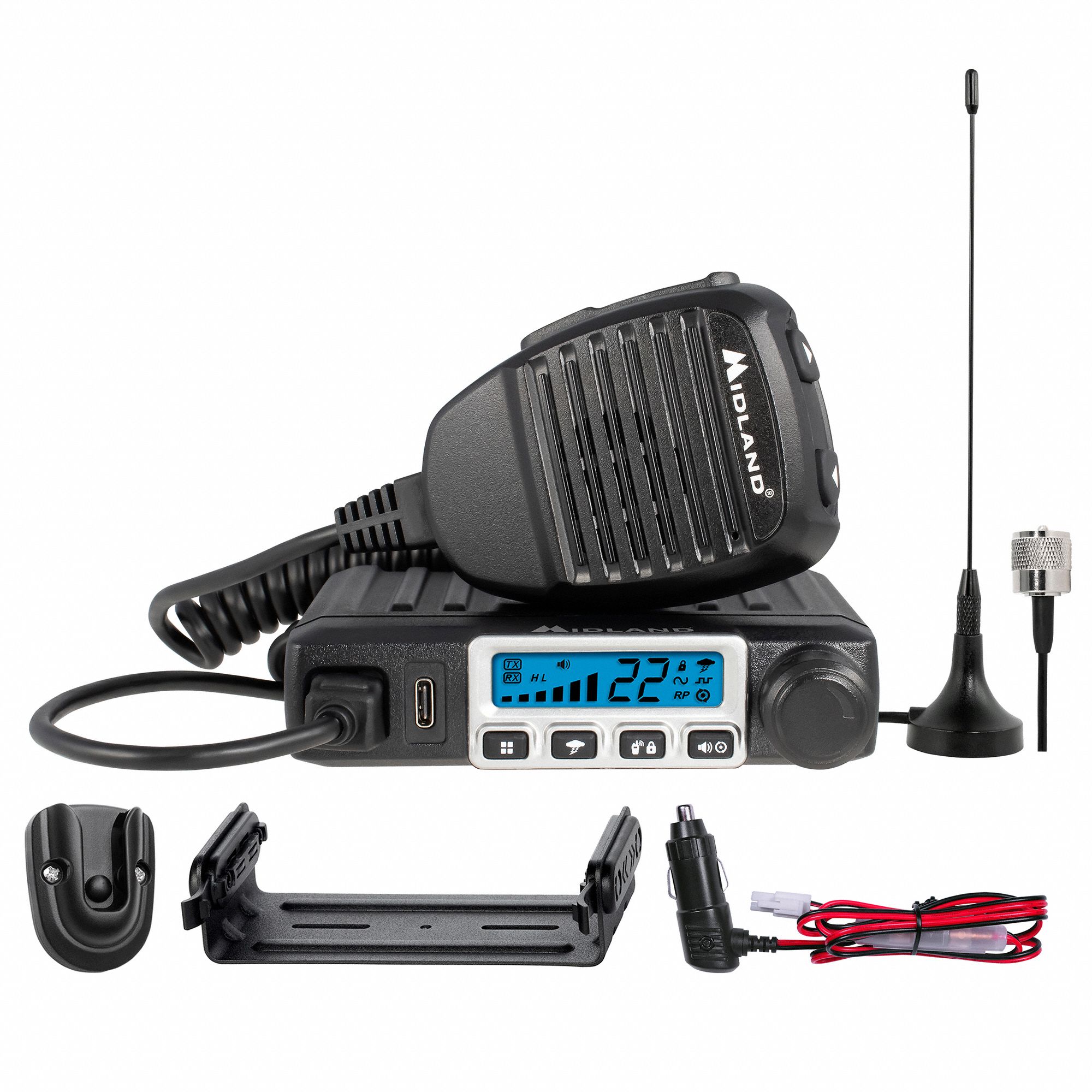 MIDLAND, MIDLAND RADIO Micro Mobile, FRS/GMRS, Mobile Two Way Radio