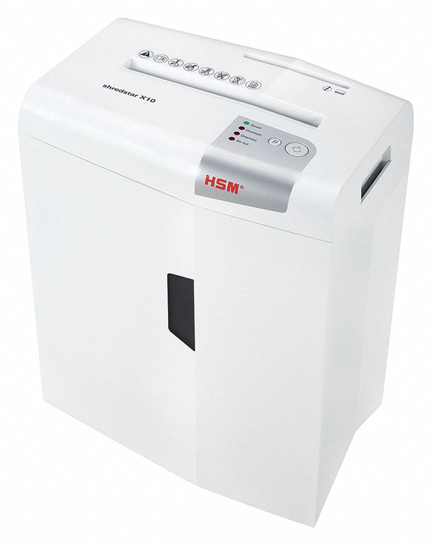 HSM OF AMERICA Paper Shredder 54JH99shredstar X10 Grainger