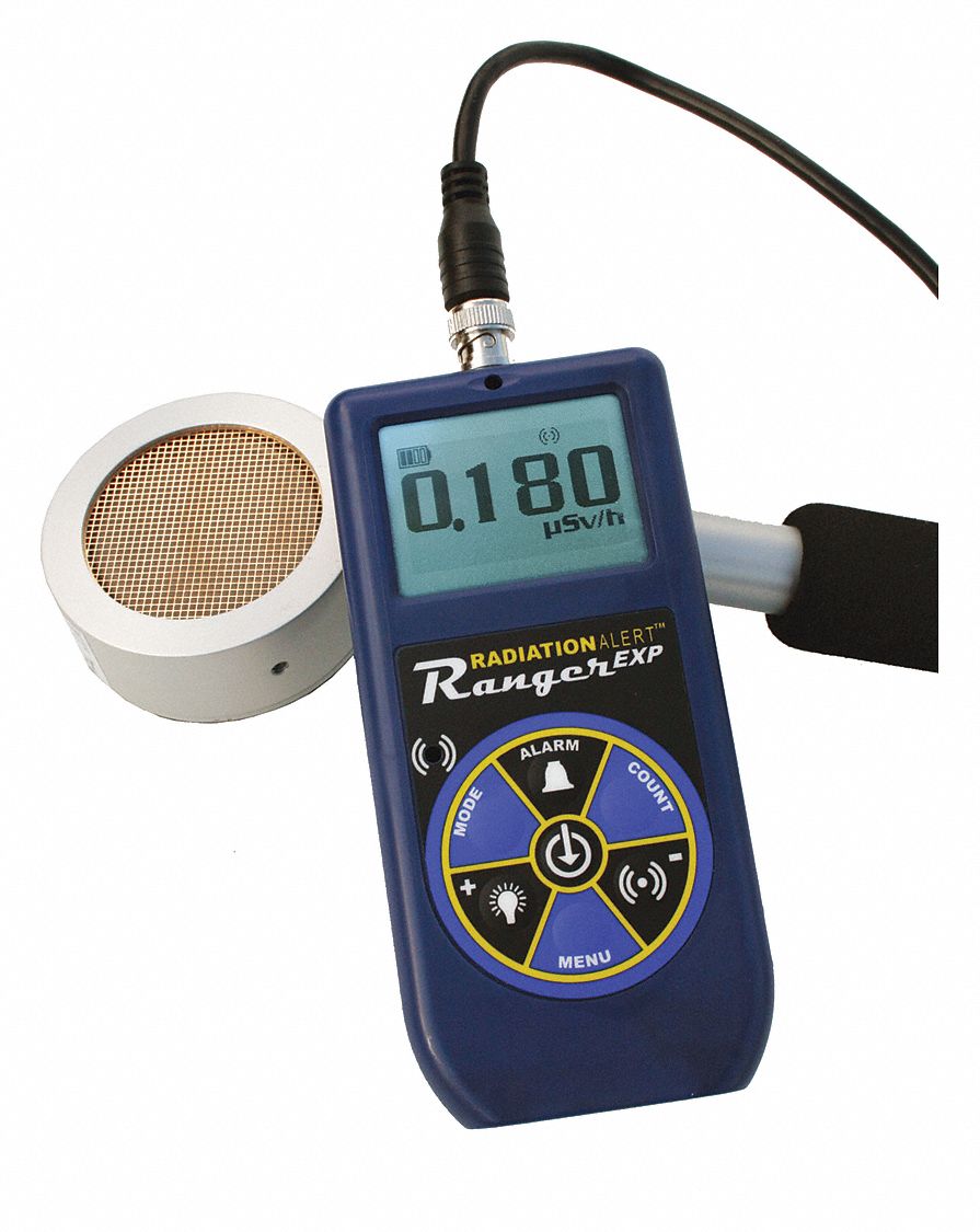 RADIATION ALERT Radiation Survey Meter NIST, Detects Gamma down to 10