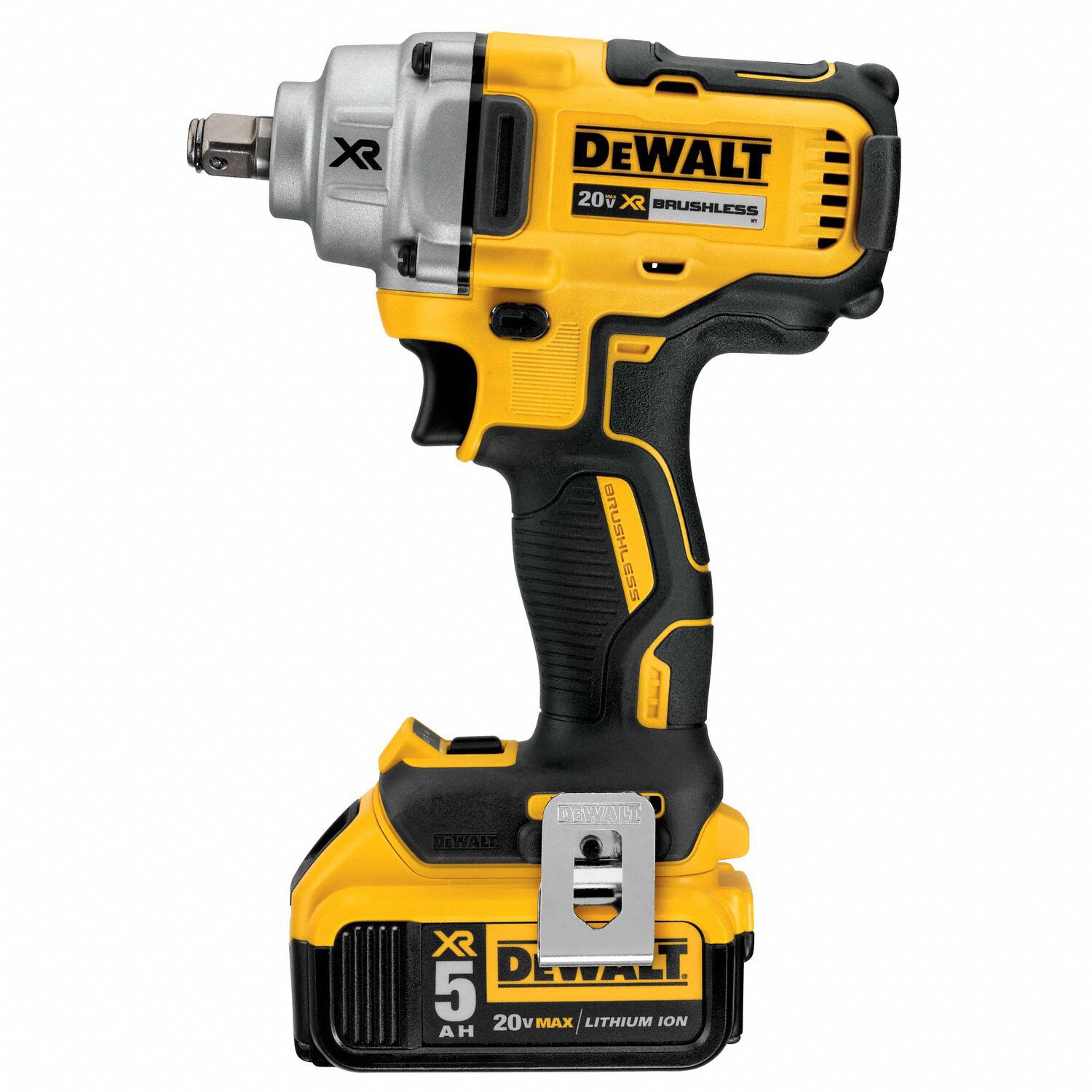 DEWALT Impact Wrench: 1/2 in Square Drive Size, 330 ft-lb Fastening