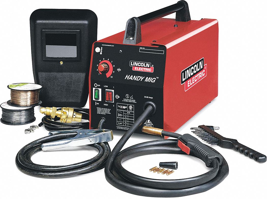 LINCOLN ELECTRIC, Handy MIG, MIG/Flux-Cored Pack, MIG Welder - 54RY14