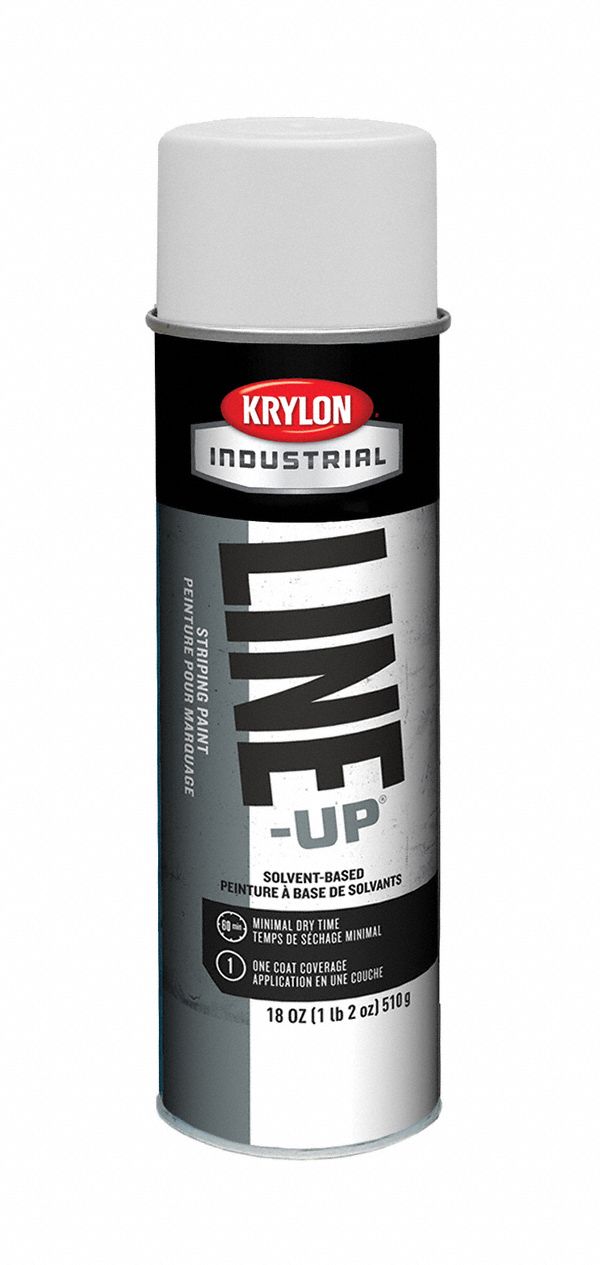 KRYLON INDUSTRIAL, Inverted Paint Dispensing, Highway White, Striping