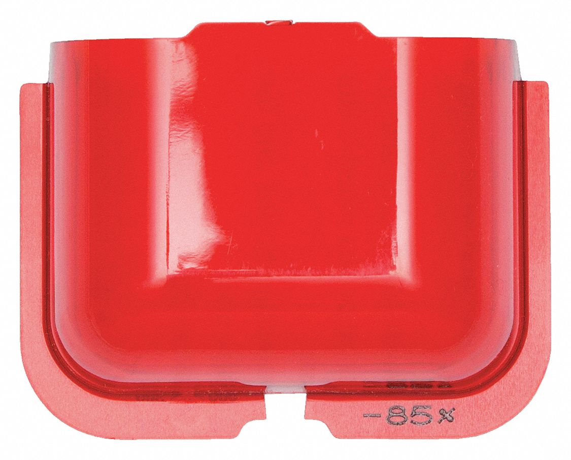 SYSTEM SENSOR, Glass, Red, Wall Red Lens 54TP97LENSR2 Grainger