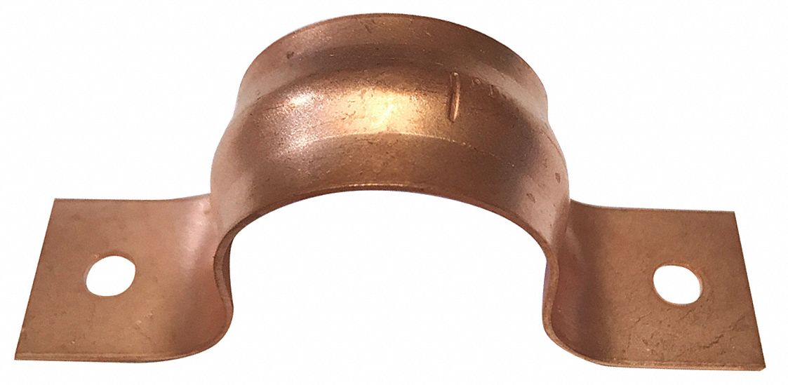 GRAINGER APPROVED Pipe Strap Copper, 1 in Pipe Size, 1 3/8 in Tube