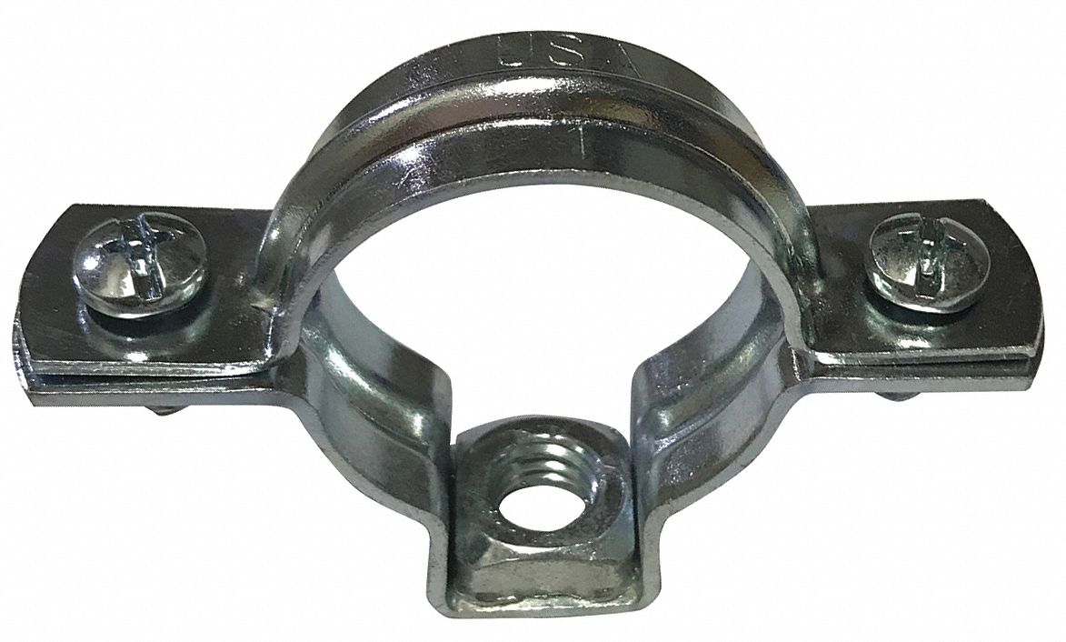 GRAINGER APPROVED Split Ring, Zinc Plated, 1" Pipe Size 54TU33SRZ