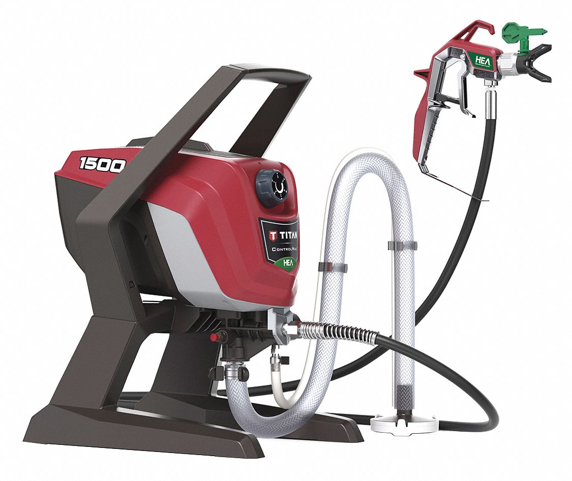 TITAN Airless Paint Sprayer, 1/2 HP, 0.29 gpm Flow Rate, Operating