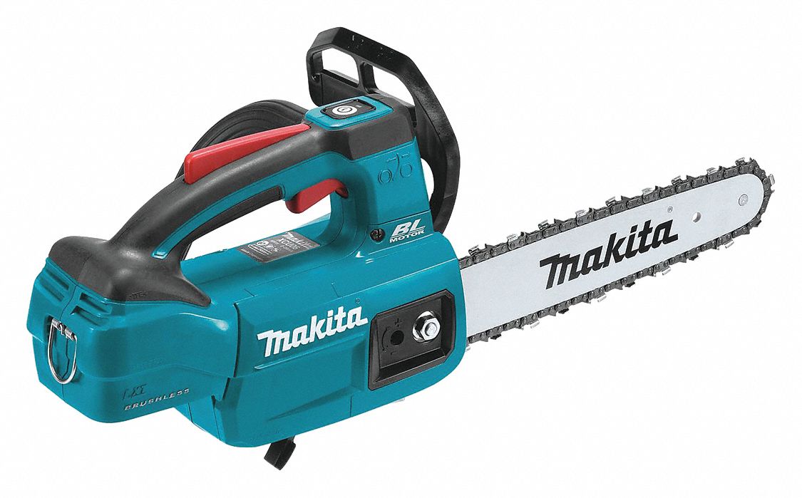 MAKITA, 10 in Bar Lg, Top Handle, BatteryPowered Chainsaw 54XJ32