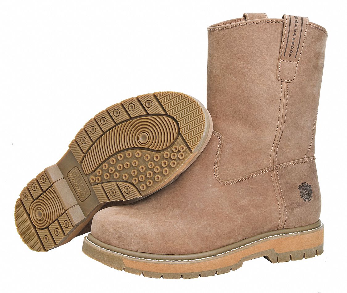 THE ORIGINAL MUCK BOOT CO. Wellington Boot, 11 1/2, W, Men's, Brown