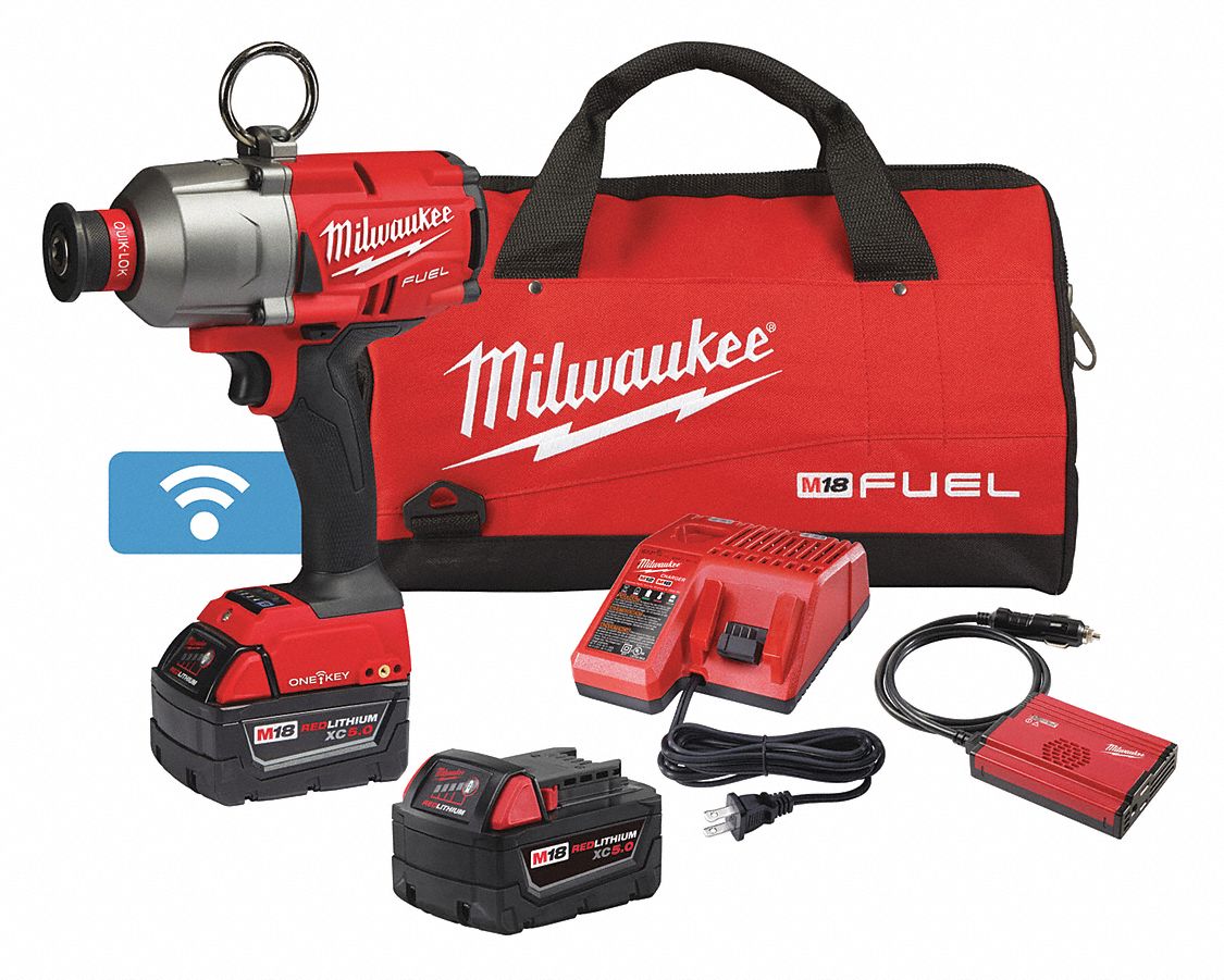 MILWAUKEE Cordless, Impact Wrench, 18V DC, 750 ftlb Breakaway Torque