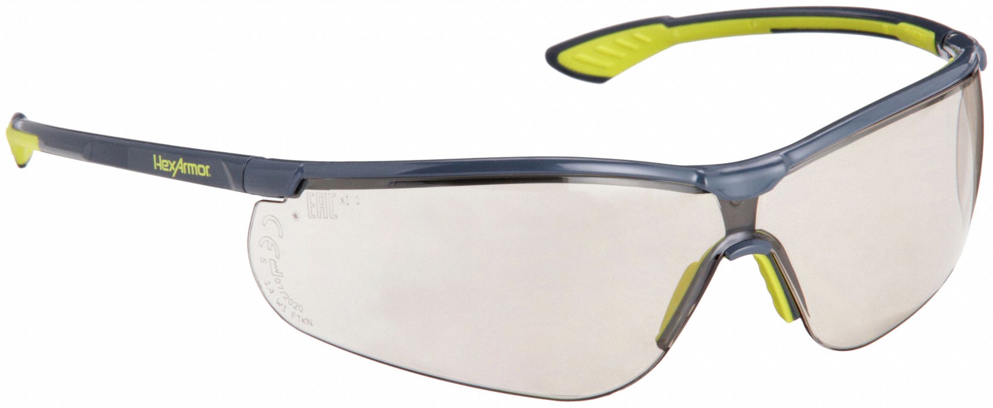 HEXARMOR, AntiFog /AntiScratch, Brow Foam Lining, Safety Glasses