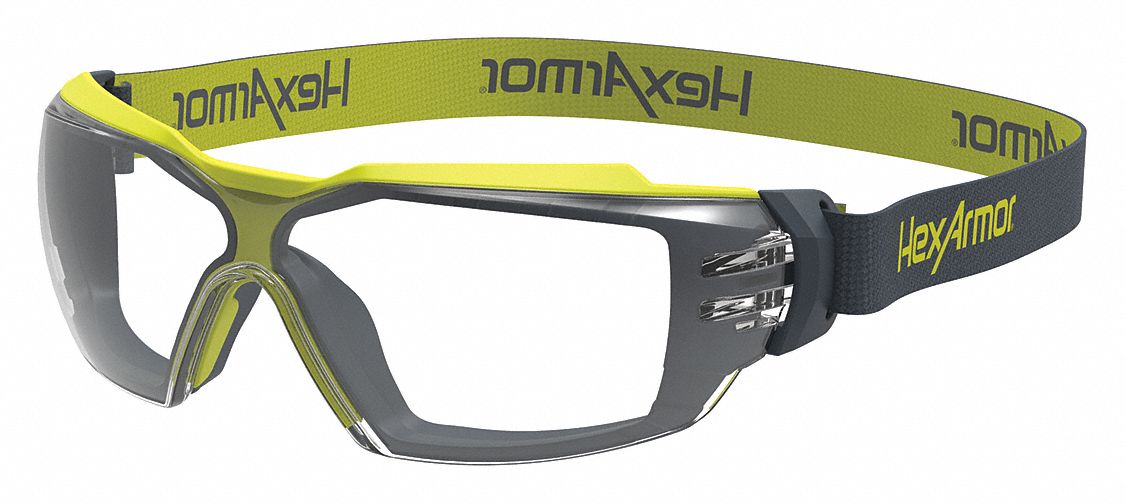 HEXARMOR Safety Glasses AntiFog /AntiScratch, ANSI Dust/Splash