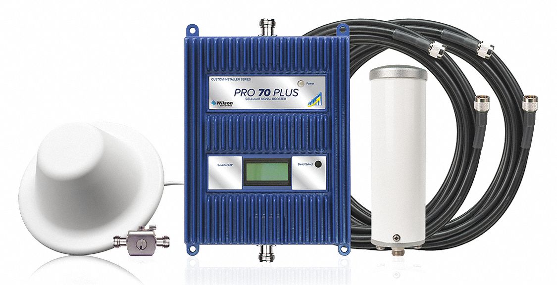 WILSON, 70 dB Max Gain, 4G LTE, Cellular Signal Booster Kit 54YL82