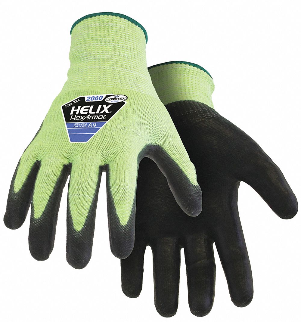 HEXARMOR Cut Resistant Gloves, 2XL, A9 ANSI/ISEA Cut Level, Palm