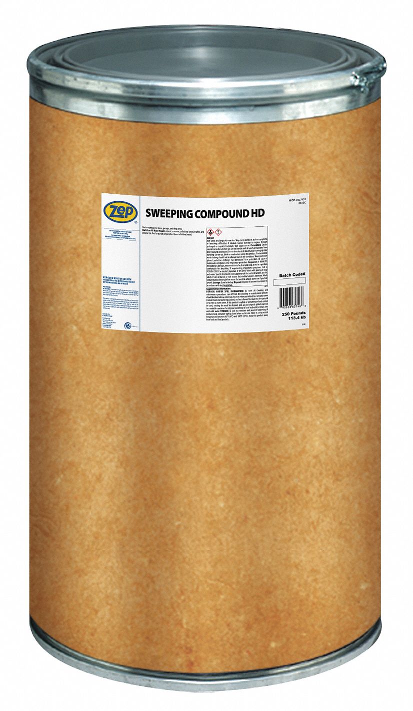 ZEP 250 lb. Sweeping Compound, 1 EA 54ZK28637455 Grainger