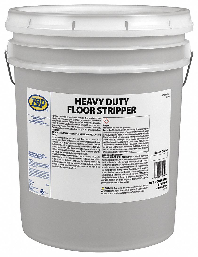 ZEP 5 gal Floor Stripper, 1 EA 54ZK29N50335 Grainger
