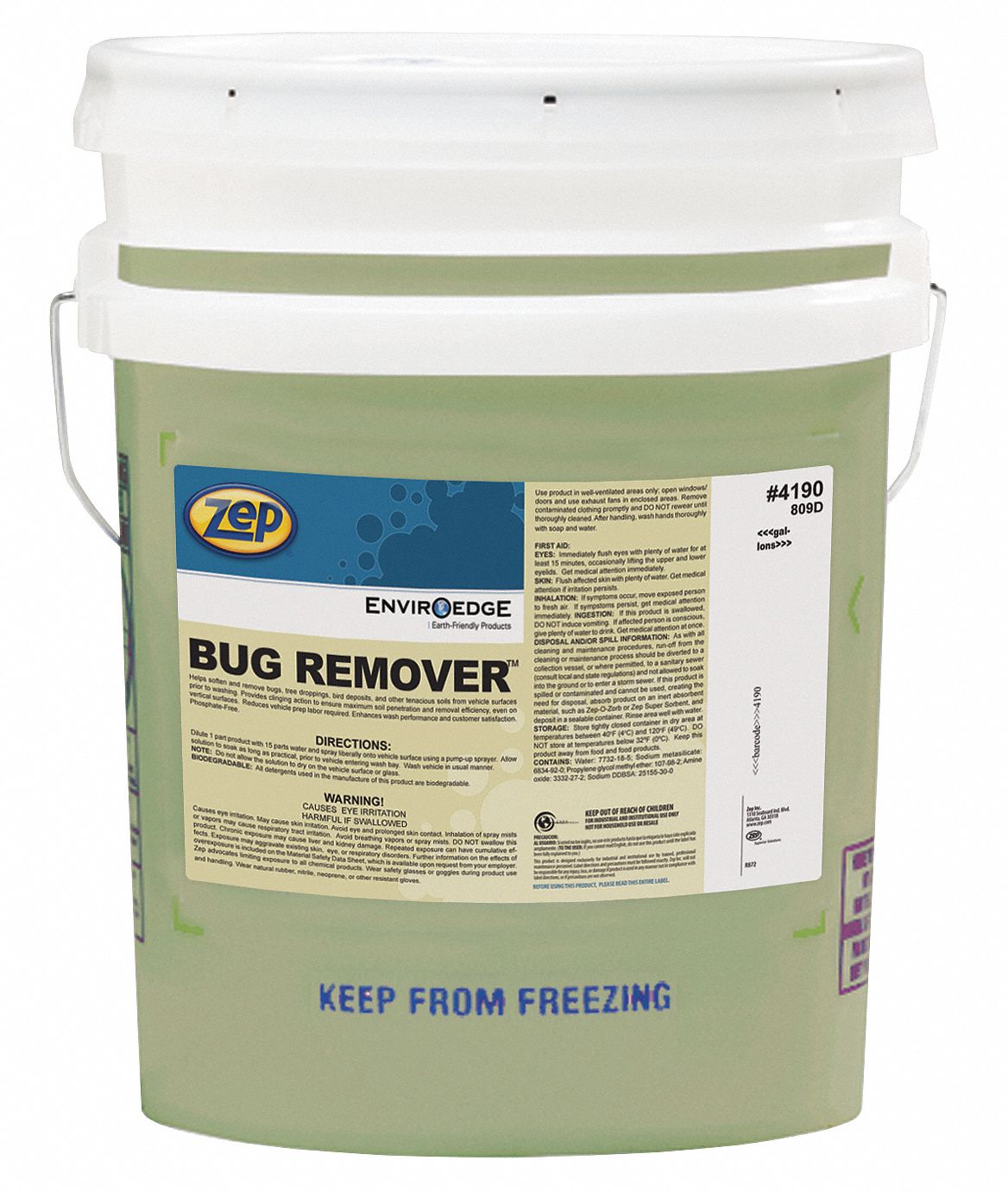 ZEP, Liquid, 5 gal Container Size, Vehicle Wash 54ZL18419035 Grainger