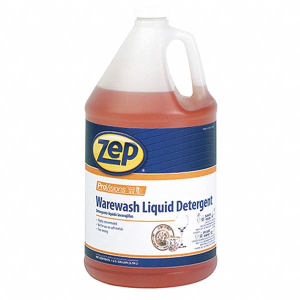 ZEP Machine Wash, Dishwashing Detergent, Cleaner Form Liquid, 1 gal, PK