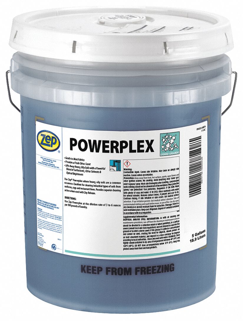 ZEP, High Efficiency (HE), Bucket, Laundry Detergent 54ZM1387035 Grainger